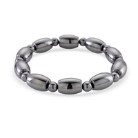 Terahertz 130.00 ctw Barrel and Beaded Stretch Bracelet