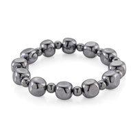 Terahertz 130.00 ctw Cushion and Beaded Stretch Bracelet