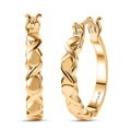 EverTrue Bronzella Collection Helix Hoop Earrings in 18K YG Plated Bronze - Sticky add to cart bar