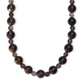 EverTrue Brazilian Smoky Quartz 382.00 ctw Beaded Necklace (20 Inches) in Platinum Bond - Sticky add to cart bar