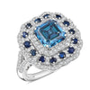 Blue Moissanite