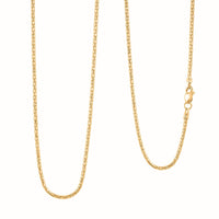 1.5mm Fancy Luca Necklace in 10K Yellow Gold 3.80 Grams 22 Inches