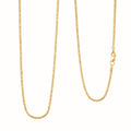 1.5mm Fancy Luca Necklace in 10K Yellow Gold 4.4 Grams 24 Inches - Sticky add to cart bar
