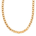 Geometric Pyramid Link Necklace (20 Inches) in Goldtone - Sticky add to cart bar