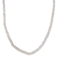 D'Joy Ethiopian Welo Opal 37.00 ctw Beaded Necklace in 18K Vermeil Yellow Gold Over Sterling Silver 18-20 Inches