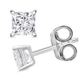 Luxuriant Princess Cut Lab Grown Diamond G VS2 1.18 ctw Earrings in 14K White Gold - Sticky add to cart bar