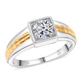 IGI Certified Luxuriant Lab Grown Diamond VS2 1.00 ctw Men's Ring in 10K White and Yellow Gold (Size 10.0) - Sticky add to cart bar