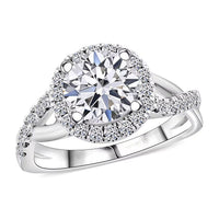 IGI Certified Luxuriant Lab Grown Diamond G VS 2.50 ctw Ring in 14K White Gold (Size 6.0)