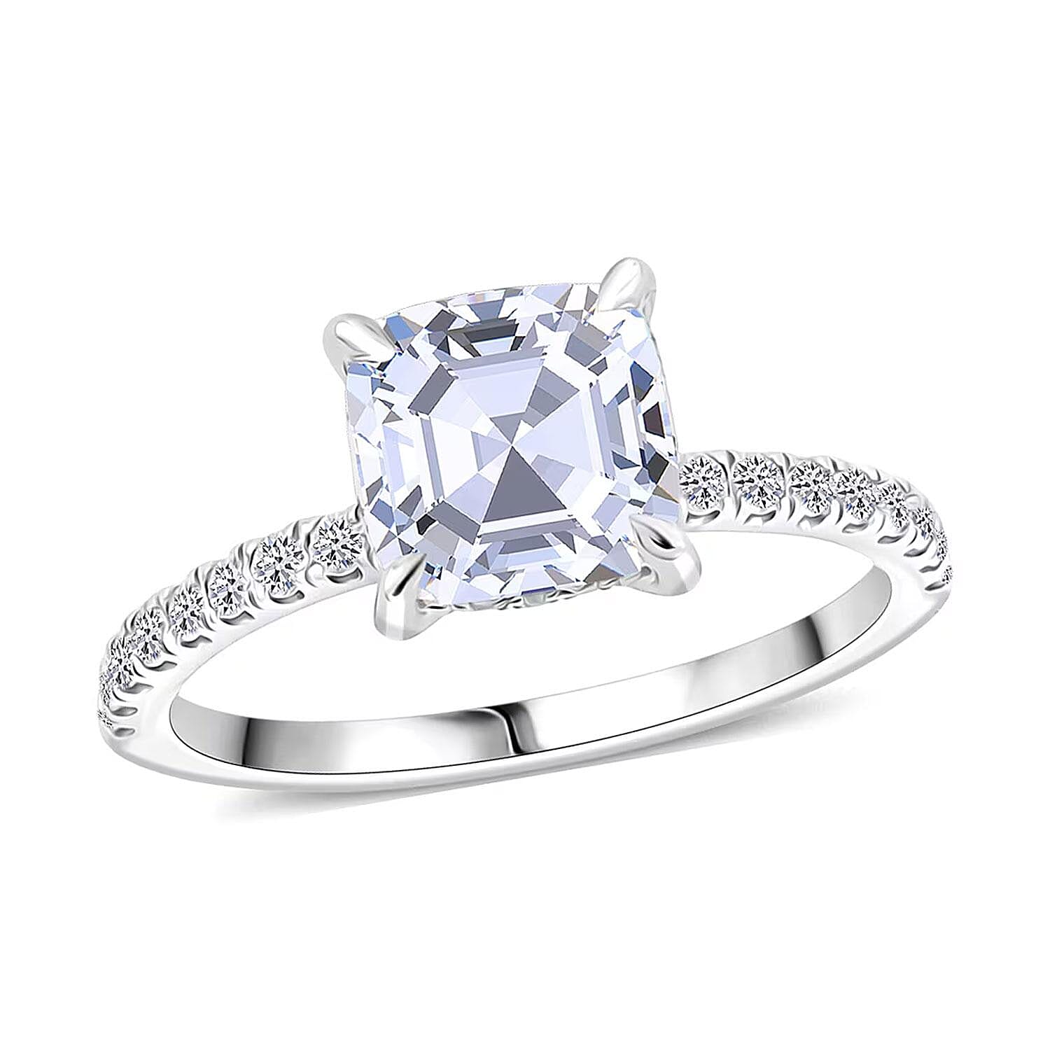 IGI Certified Luxuriant Lab Grown Diamond SI1-SI2 2.25 ctw Ring in 14K White Gold (Size 10.0)