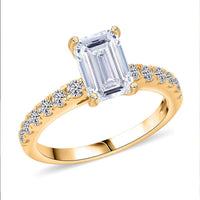 Luxuriant Lab Grown Diamond SI1-SI2 2.50 ctw Ring in 14K Yellow Gold (Size 10.0)