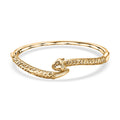 EverTrue Bronzella Collection Panther Bangle Bracelet in 18K YG Plated Bronze (7.25 In) - Sticky add to cart bar