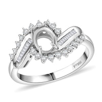 Luxuriant Lab Grown Diamond G-H SI 0.30 ctw Ring in 950 Platinum (Size 7.0)