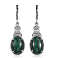 EverTrue Chestnut Brine Turquoise Earrings in Stainless Steel 11.70 ctw - Sticky add to cart bar