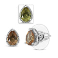 D'Joy Autumn Alexite 1.30 ctw Stud Earrings in Platinum Over Sterling Silver - Sticky add to cart bar