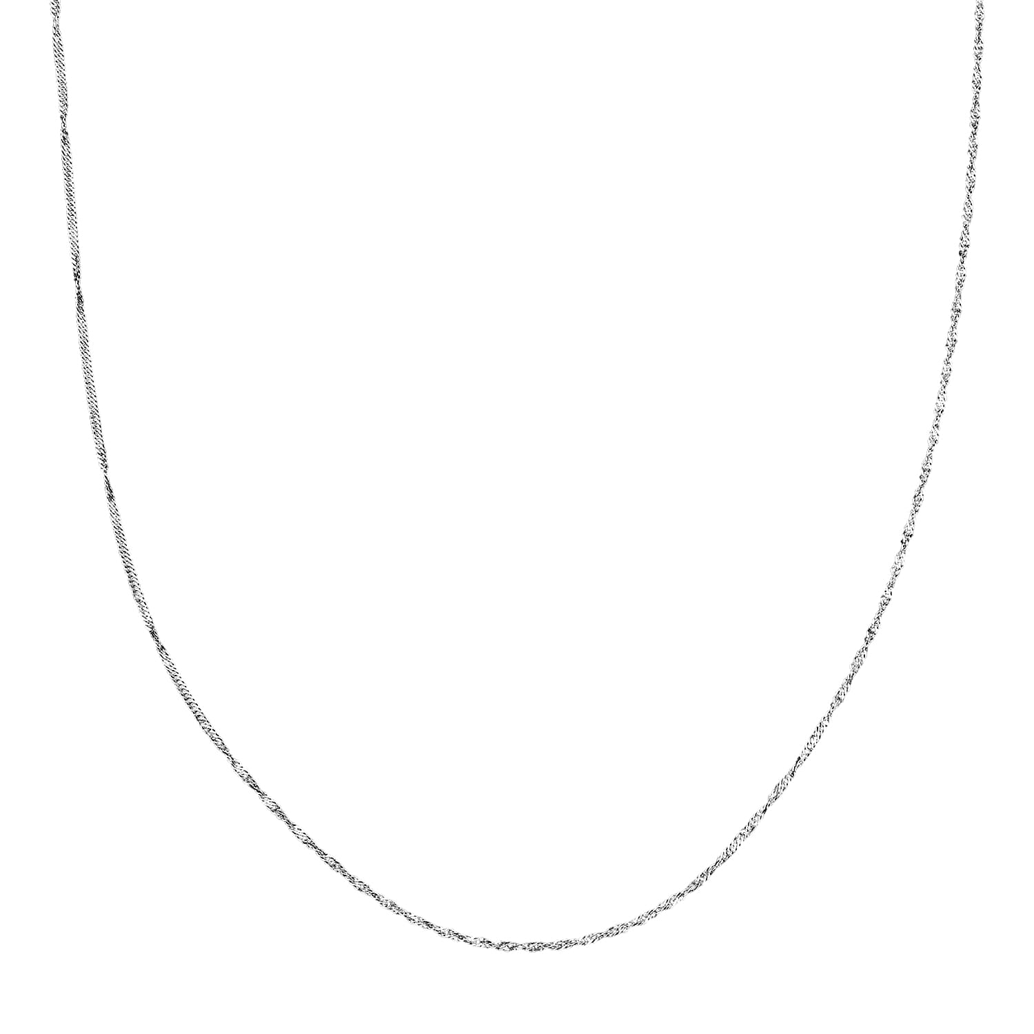 950 Platinum Wave Chain Necklace (20 Inches) (5.50 Grams)