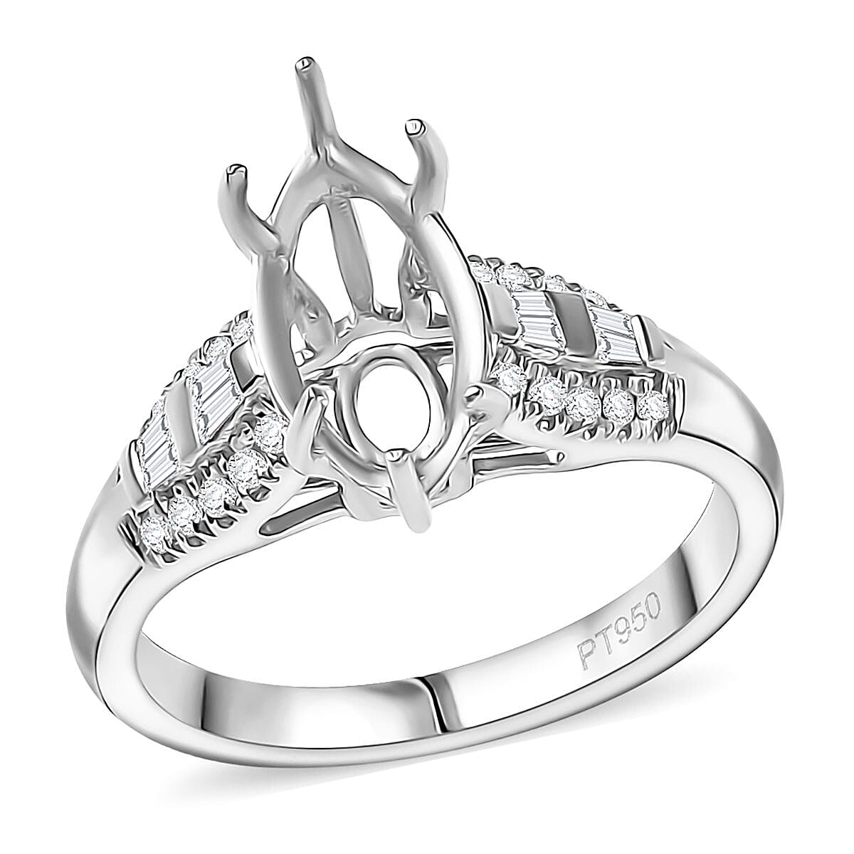 950 Platinum Luxuriant Lab Grown Diamond (SI) Ring (Size 7.0) 0.33 ctw