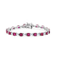 D'Joy Apatite, Moissanite Bracelet in Rhodium Over Sterling Silver (6.50 In) 7.90 ctw - Sticky add to cart bar