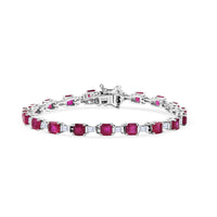 D'Joy Apatite, Moissanite Bracelet in Rhodium Over Sterling Silver (6.50 In) 7.90 ctw