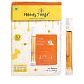 Honey Twigs Ginger Infused Honey Sticks - 30 Count Single Serve Natural Honey Straws - 8.47 oz - Sticky add to cart bar