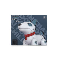 Closeout White and Blue Dog Robot