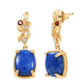 EverTrue Lapis Lagoon and Multi Gemstone 8.40 ctw Earrings in 18K YG Plated - Sticky add to cart bar