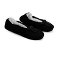 Mossimo Charcoal Bow Slippers With Grippers - S/M - Sticky add to cart bar