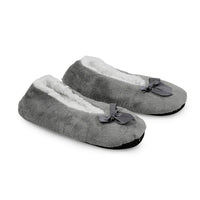 Mossimo Charcoal Bow Slippers With Grippers - S/M