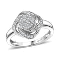 GP Celestial Dream Collection Diamond Ring in Rhodium Over Sterling Silver (Size 10.0) 0.25 ctw - Sticky add to cart bar