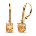 D'Joy Rachel Roy Loving Care Citrine Earrings in 18K Vermeil YG Over Sterling Silver 4.50 ctw (Brazilian) - Sticky add to cart bar