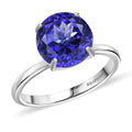 Doorbuster Rhapsody 950 Platinum AAAA Tanzanite Ring (Size 7.0) (4.45 g) 4.60 ctw - Sticky add to cart bar