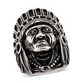 Native Chief Ring in Black Oxidized and Stainless Steel (Size 10.0) - Sticky add to cart bar