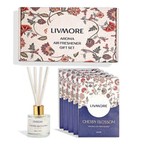 Livmore Cherry Blossom Diffuser Reed Stick with Fragrance Sachet