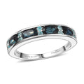 D'Joy AAA Monte Belo Indicolite, Paraiba Tourmaline Ring in Rhodium Over Sterling Silver (Size 10.0) 1.10 ctw - Sticky add to cart bar