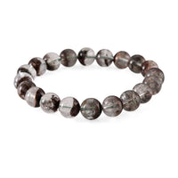 Phantom Quartz Beaded 100.00 ctw Stretch Bracelet
