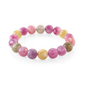 Multi Lepidolite Beaded 160.00 ctw Stretch Bracelet - Sticky add to cart bar