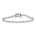 Luxuriant Lab Grown Diamond G-H SI 2.35 ctw Station Bracelet in Rhodium Over Sterling Silver (6.50 In) - Sticky add to cart bar