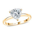 D'Joy Strontium Titanate Solitaire Ring in 18K Vermeil YG Over Sterling Silver (Size 10.0) 3.00 ctw - Sticky add to cart bar