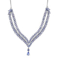 Doorbuster EverTrue Tanzanite Harmony of Elements Necklace (18-20 Inches) in Platinum Bond 7.65 ctw - Sticky add to cart bar