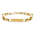 Rectangular Link Chain Bracelet in ION Plated YG Stainless Steel (7.5-9.0In) - Sticky add to cart bar