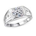 SGL Certified 950 Platinum Luxuriant 100 Facet Lab Grown Diamond (E-F, VS) Art Deco Men's Ring (Size 10.0) (10.65 g) 2.20 ctw - Sticky add to cart bar