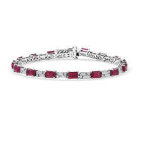 D'Joy Kashmir Kyanite, Moissanite Bracelet in Rhodium Over Sterling Silver (8.00 In) 11.80 ctw