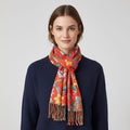 La Marey Light Green Floral Printed Scarf (27.56"×70.87") - Sticky add to cart bar
