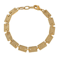 EverTrue Motif Linked Bracelet (Size - 6.5) in 18K YG Plated Bronze (6.50 In)
