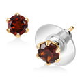 D'Joy Premium Red Citrine 1.50 ctw Stud Earrings in 18K Vermeil Yellow Gold Over Sterling Silver - Sticky add to cart bar
