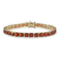 D'Joy Premium Red Citrine Bracelet in 18K Vermeil YG Over Sterling Silver (7.25 In) 17.80 ctw - Sticky add to cart bar