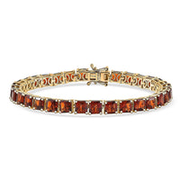 D'Joy Premium Red Citrine Bracelet in 18K Vermeil YG Over Sterling Silver (7.25 In) 17.80 ctw