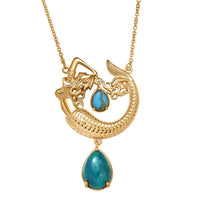 EverTrue Peruvian Opalina and Multi Gemstone 6.20 ctw Necklace in 18K YG Plated 20 Inches