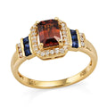 D'Joy Premium Red Zircon, Multi Gemstone Ring in 18K Vermeil YG Over Sterling Silver (Size 10.0) 2.00 ctw - Sticky add to cart bar