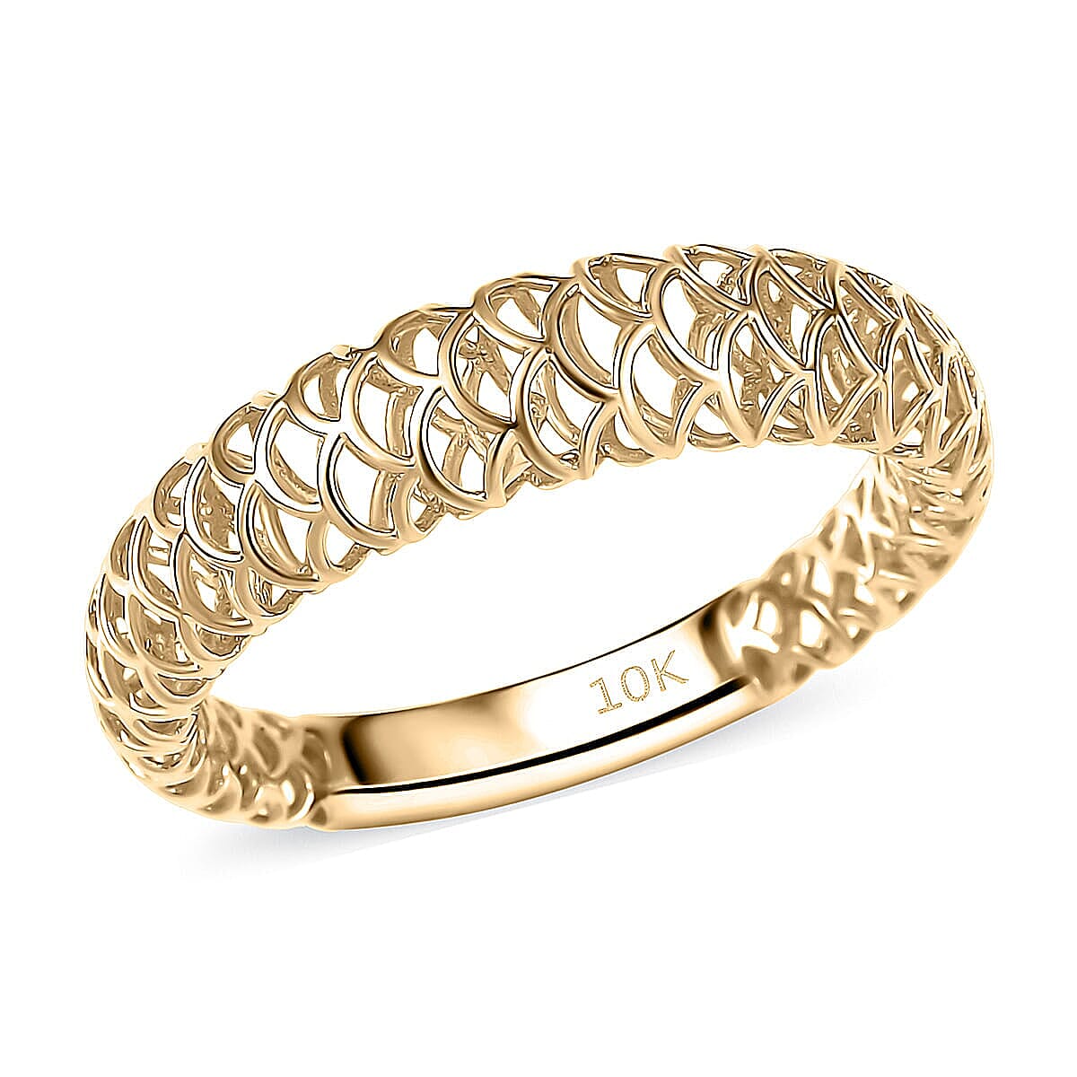 Mirage Collection 10K Yellow Gold Ring (Size 6.0) (1.50 g)