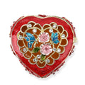 Livmore Red Hearted Design Trinket Box - Sticky add to cart bar